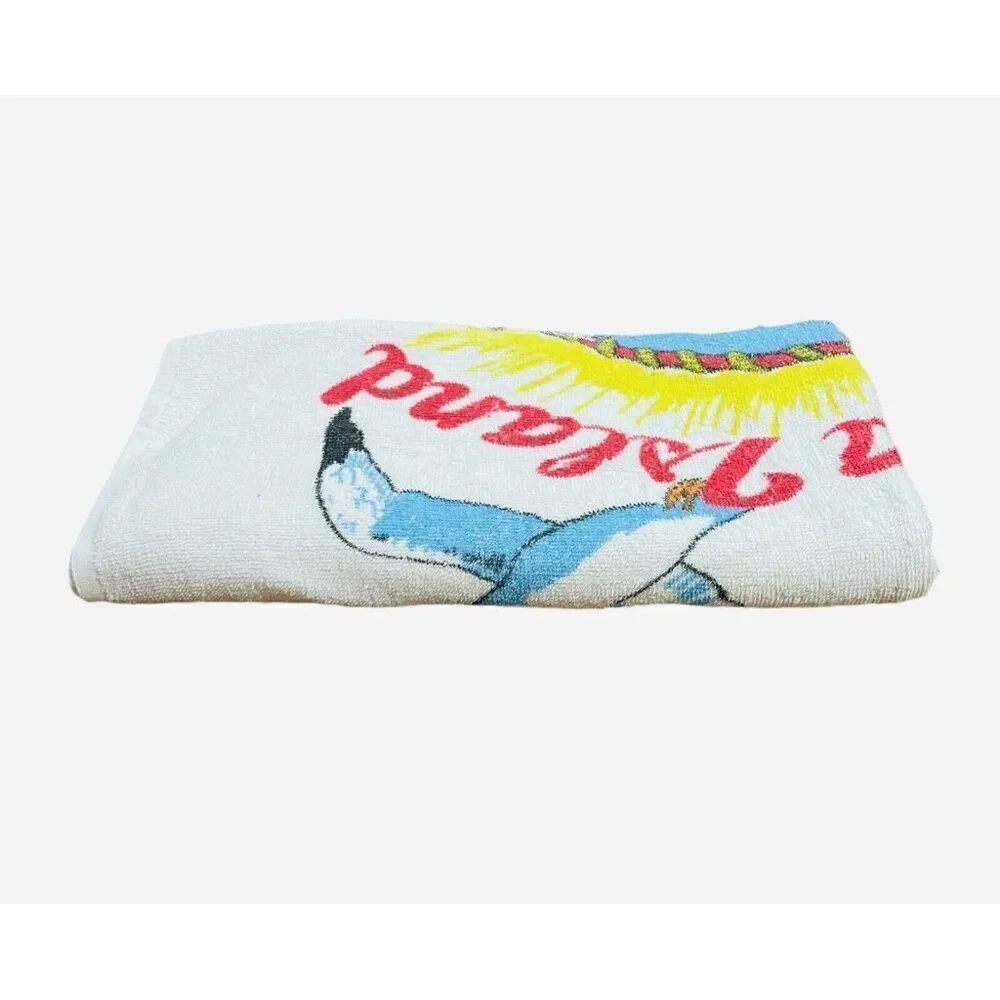 RARE Vintage 1980s Hedley Catalina Island Cotton Towel 55 x 29 Beach Souvenir